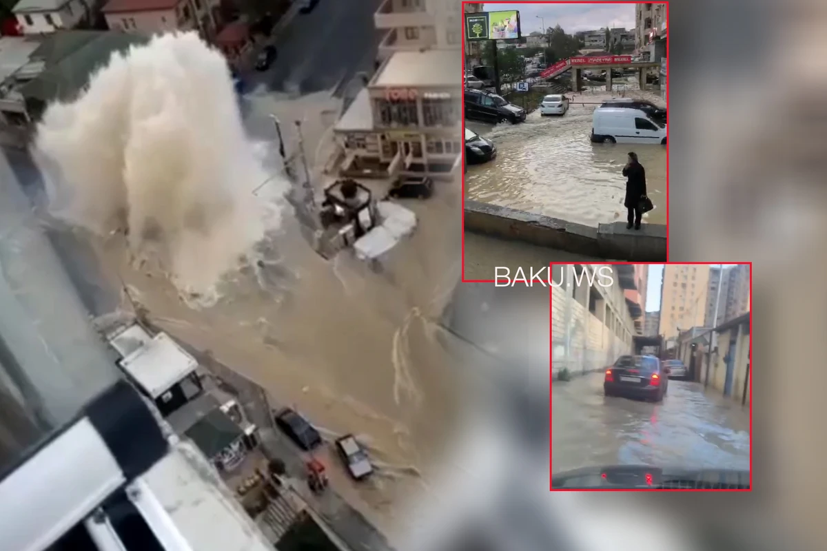 Азерсу устранит последствия аварии на магистральном водопроводе до конца дня