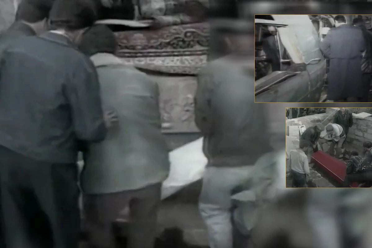 Bakıda 1995-ci ildə baş verən dəhşətli metro qəzasında ölənlərin dəfn görüntüləri - ARXİV VİDEOSU Bakıda 1995-ci ildə baş verən dəhşətli metro qəzasında ölənlərin dəfn görüntüləri - ARXİV VİDEOSU