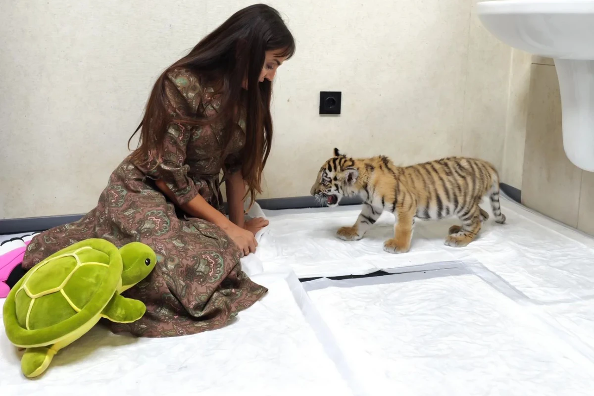 Leyla Əliyeva Bakı Zooloji Parkında olub - FOTO