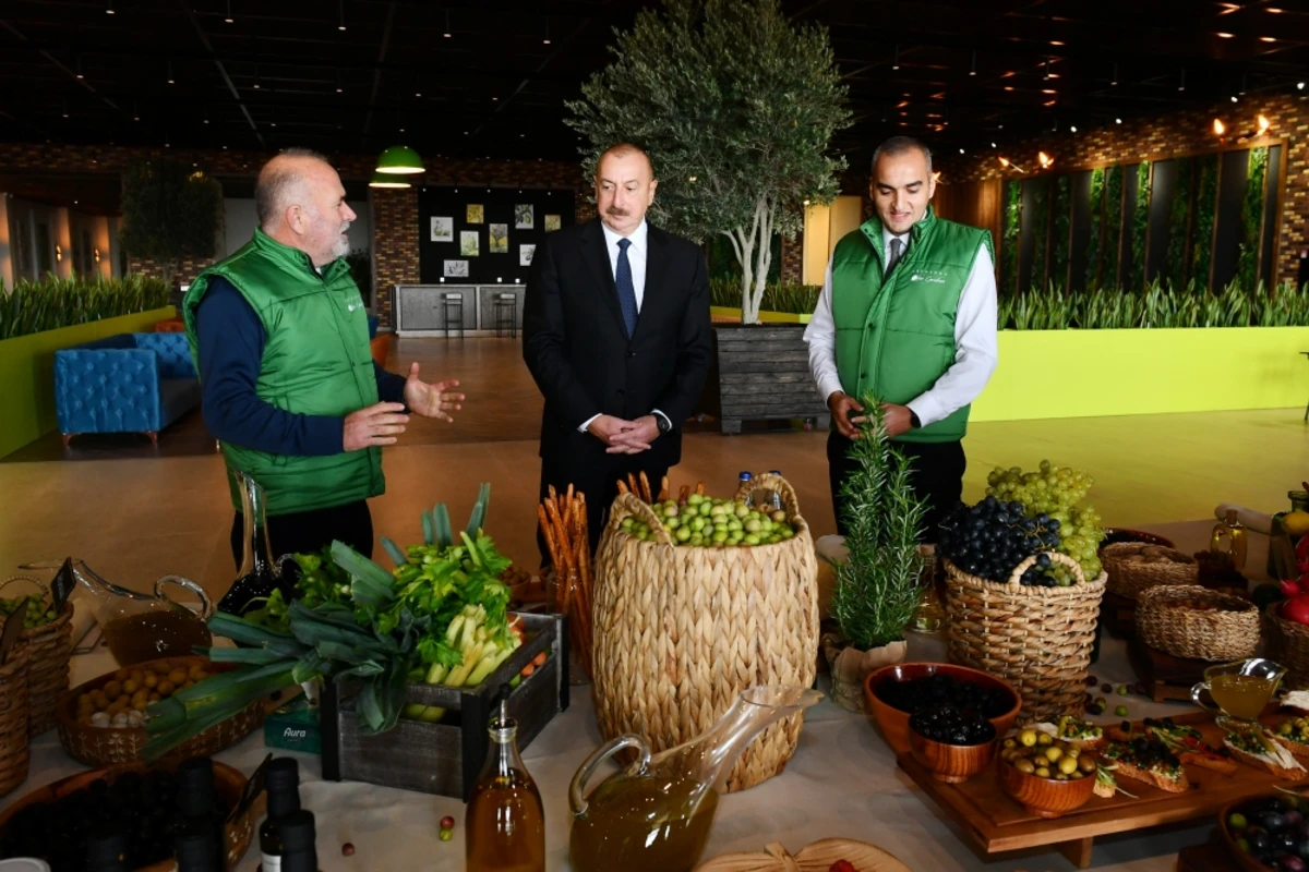 Prezident Zirədə zeytun emalı zavodunun açılışında iştirak edib - FOTO
