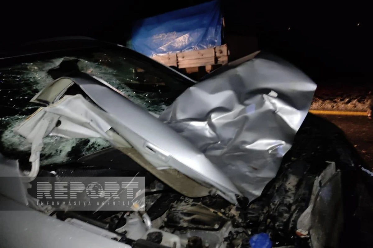 Avtomobilin qarşısına çıxan at qəzaya səbəb olub: Xəsarət alan var - FOTO