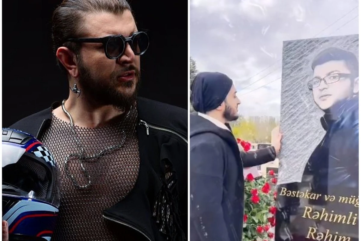 Həmkarı Rəhim Rəhimlinin qəbrini ziyarət edib, mahnısına klip çəkdi - FOTO/VİDEO