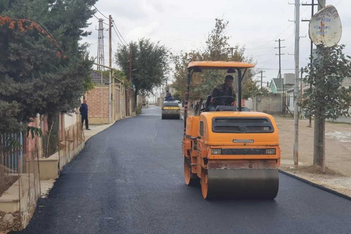 Suraxanıda növbəti küçə asfaltlandı - FOTO