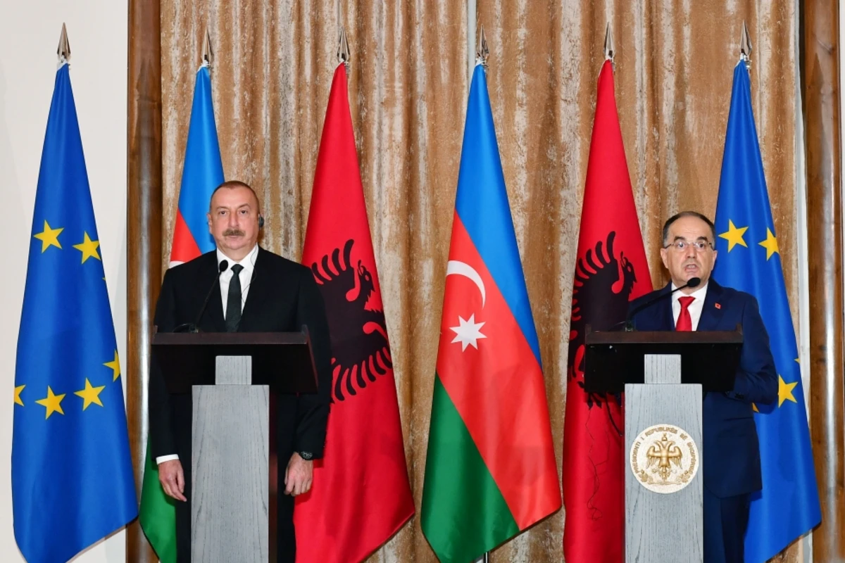 Azərbaycan və Albaniya prezidentləri mətbuata bəyanatlarla çıxış ediblər - FOTO - YENİLƏNİB