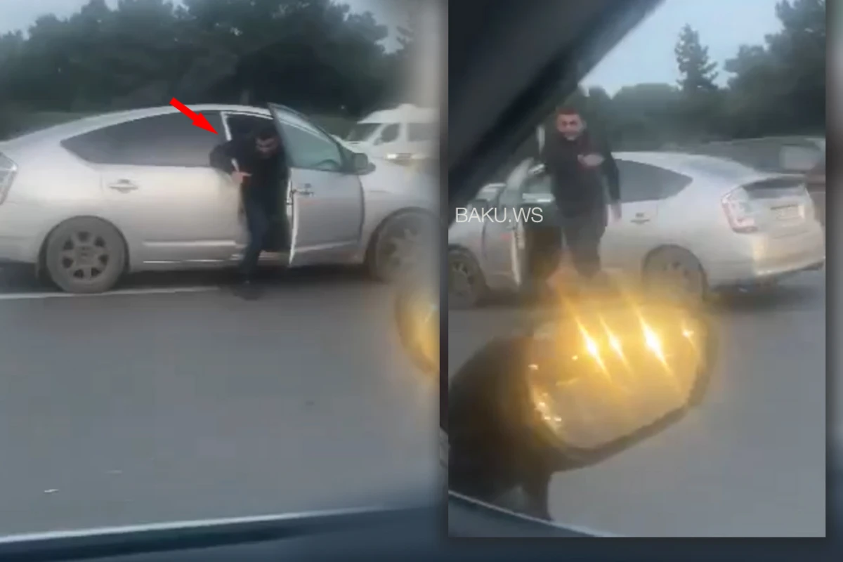 Qohumunu bıçaqlayan “Prius” sürücüsü saxlanıldı - VİDEO - YENİLƏNİB