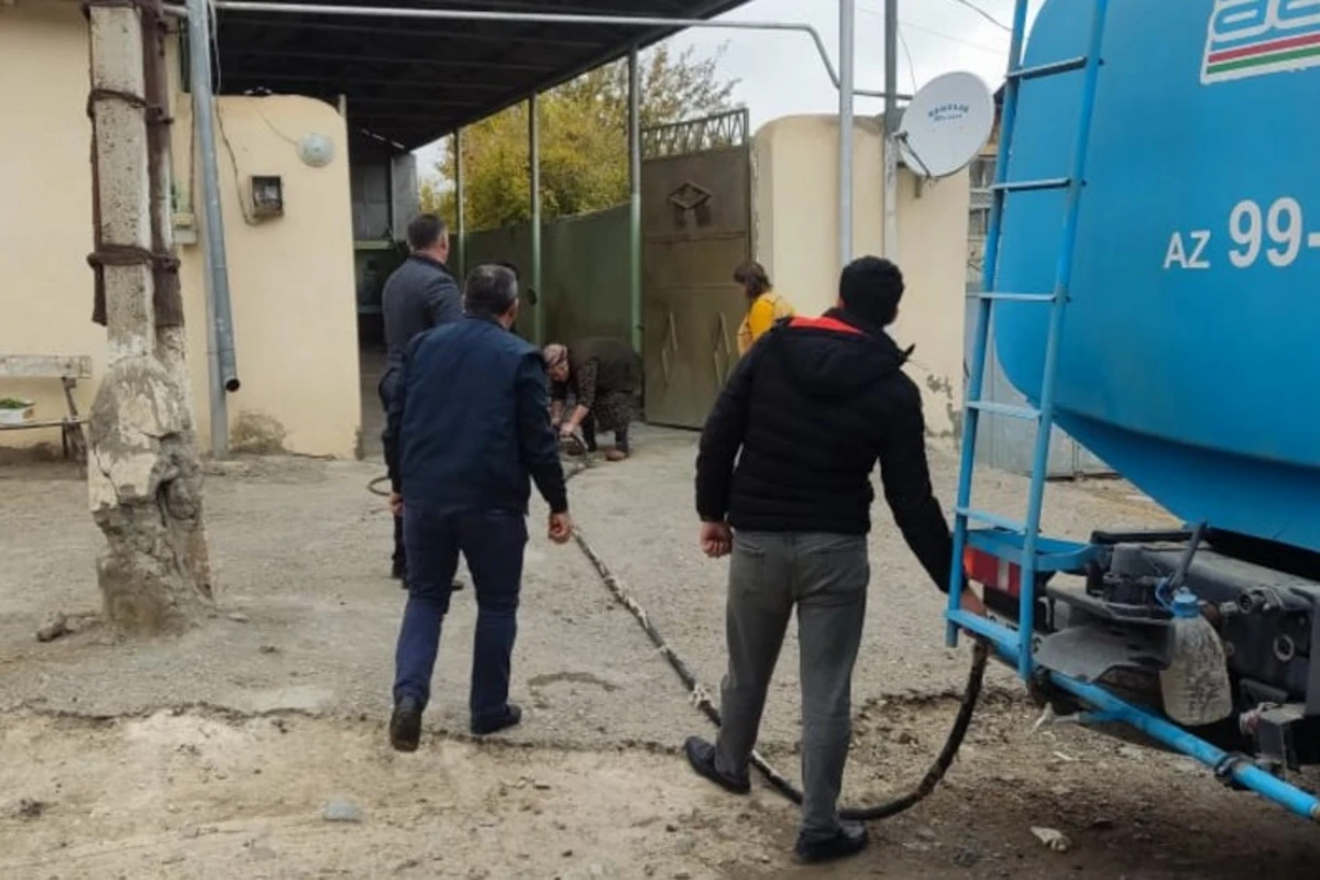 Azərbaycanda borca görə iki yaşayış məntəqəsinin suyu kəsildi - FOTO