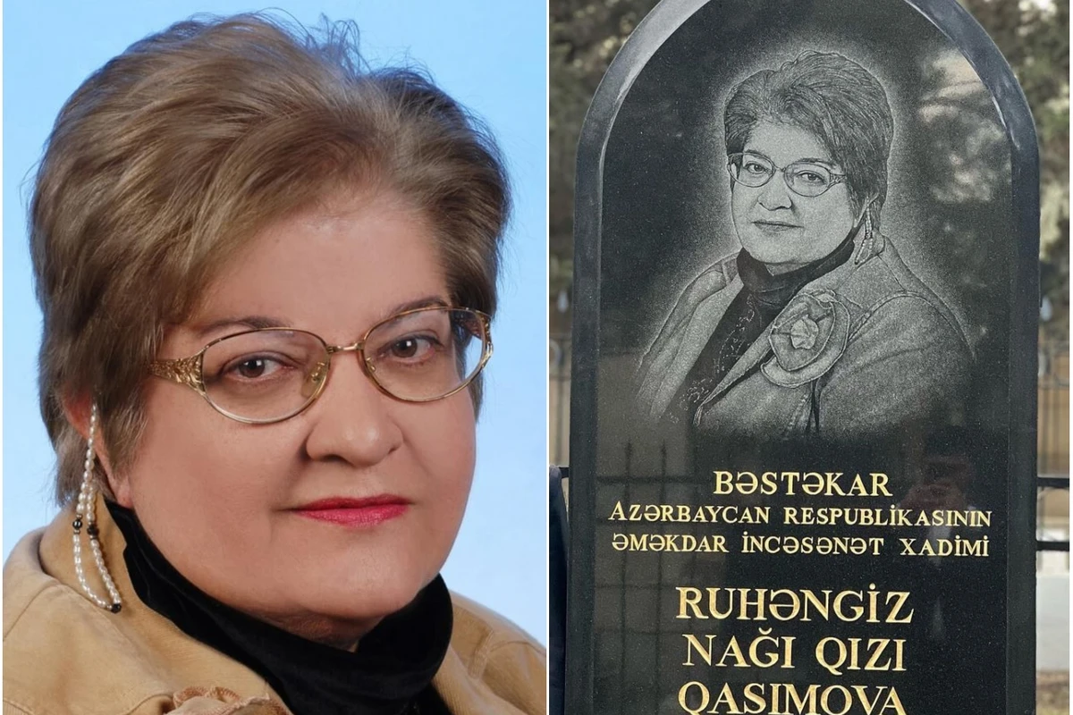 Ruhəngiz Qasımovanın məzarının GÖRÜNTÜLƏRİ - FOTO