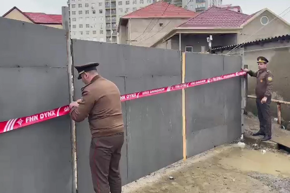 Bir sıra binaların tikintisi dayandırılıb - FOTO/VİDEO