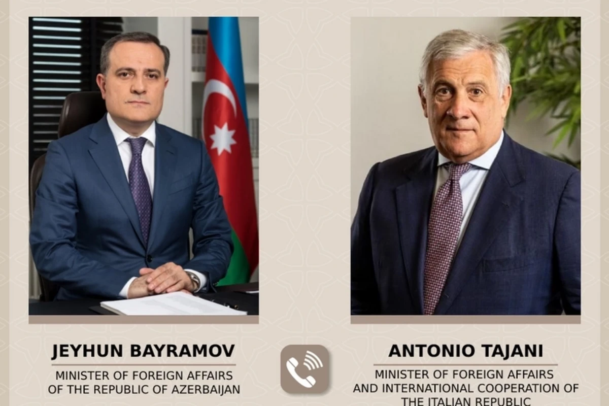 Главы МИД Азербайджана и Италии провели телефонный разговор