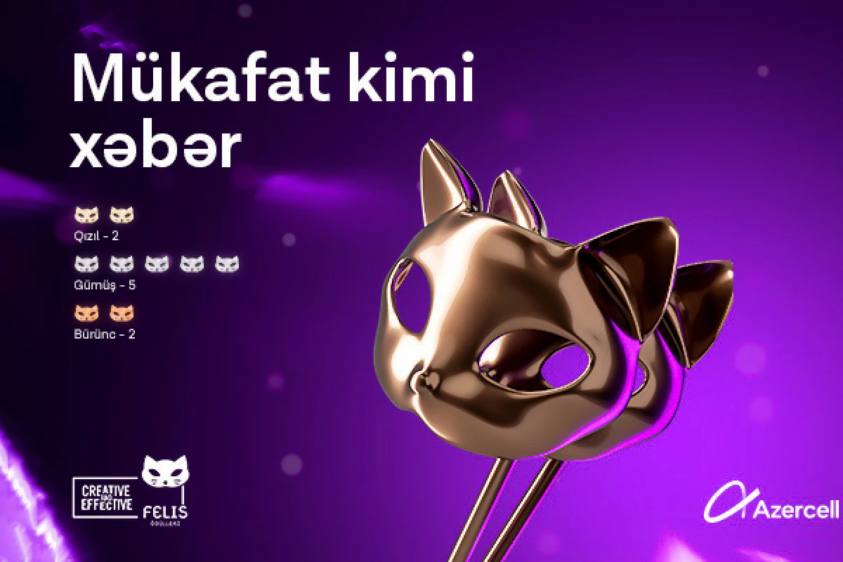 Azercell kampaniyaları Felis Azərbaycanda 9 mükafat qazandı!