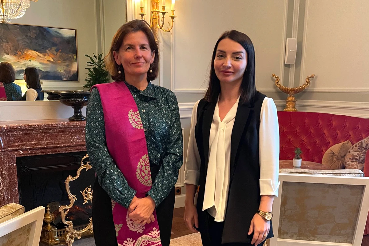 Leyla Abdullayeva Fransanın Azərbaycandakı yeni səfiri ilə görüşüb - FOTO