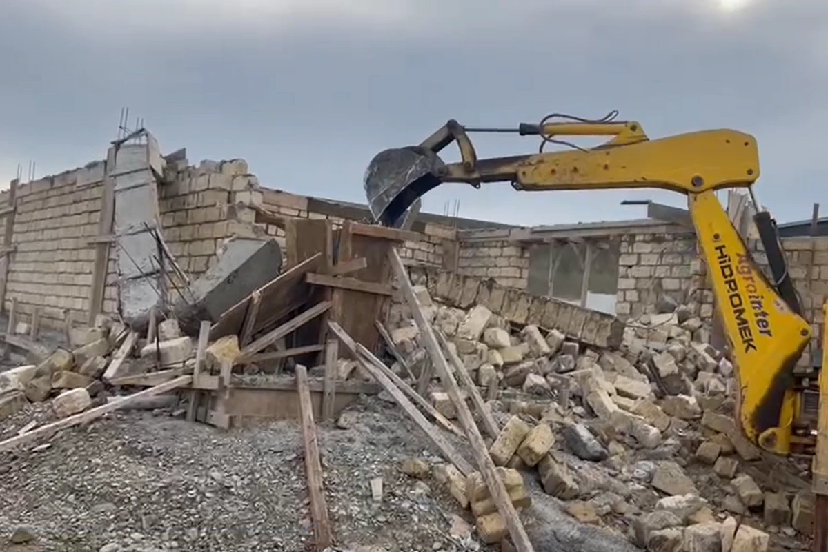Qanunsuz tikintilərin qarşısı alınıb - FOTO/VİDEO