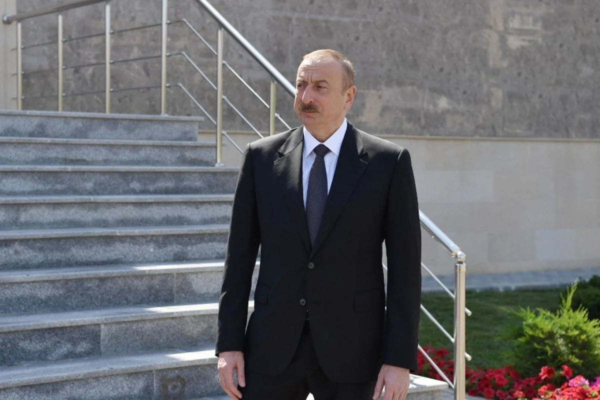 Prezident İlham Əliyev Oğuz rayonuna səfər edib