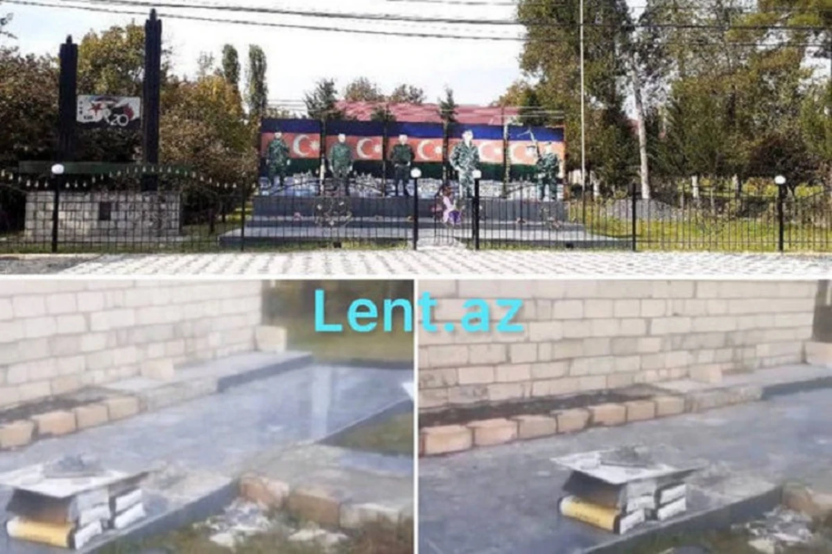 В Загатале разрушен памятник шехидам - ВИДЕО