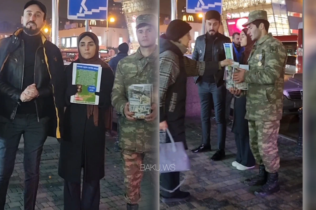 Qazinin metronun qarşısında pul toplaması etirazlara səbəb oldu - AÇIQLAMA - VİDEO