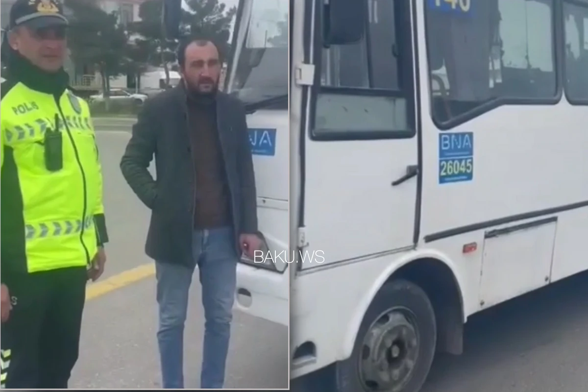 Bakıda narkotik qəbul edib marşrut sürən şəxs saxlanıldı - VİDEO
