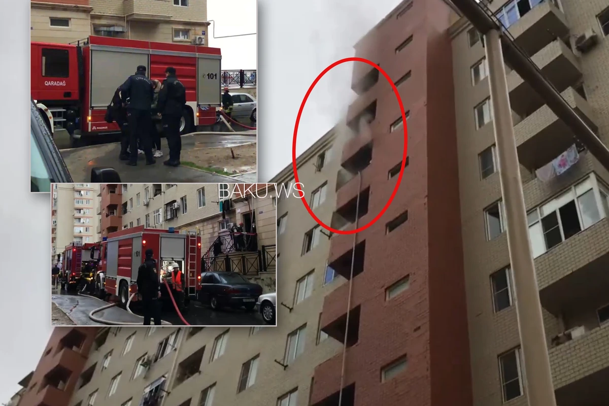 Пожар в Qobu Park-2 потушен: эвакуировано 50 человек - ОБНОВЛЕНО + ВИДЕО