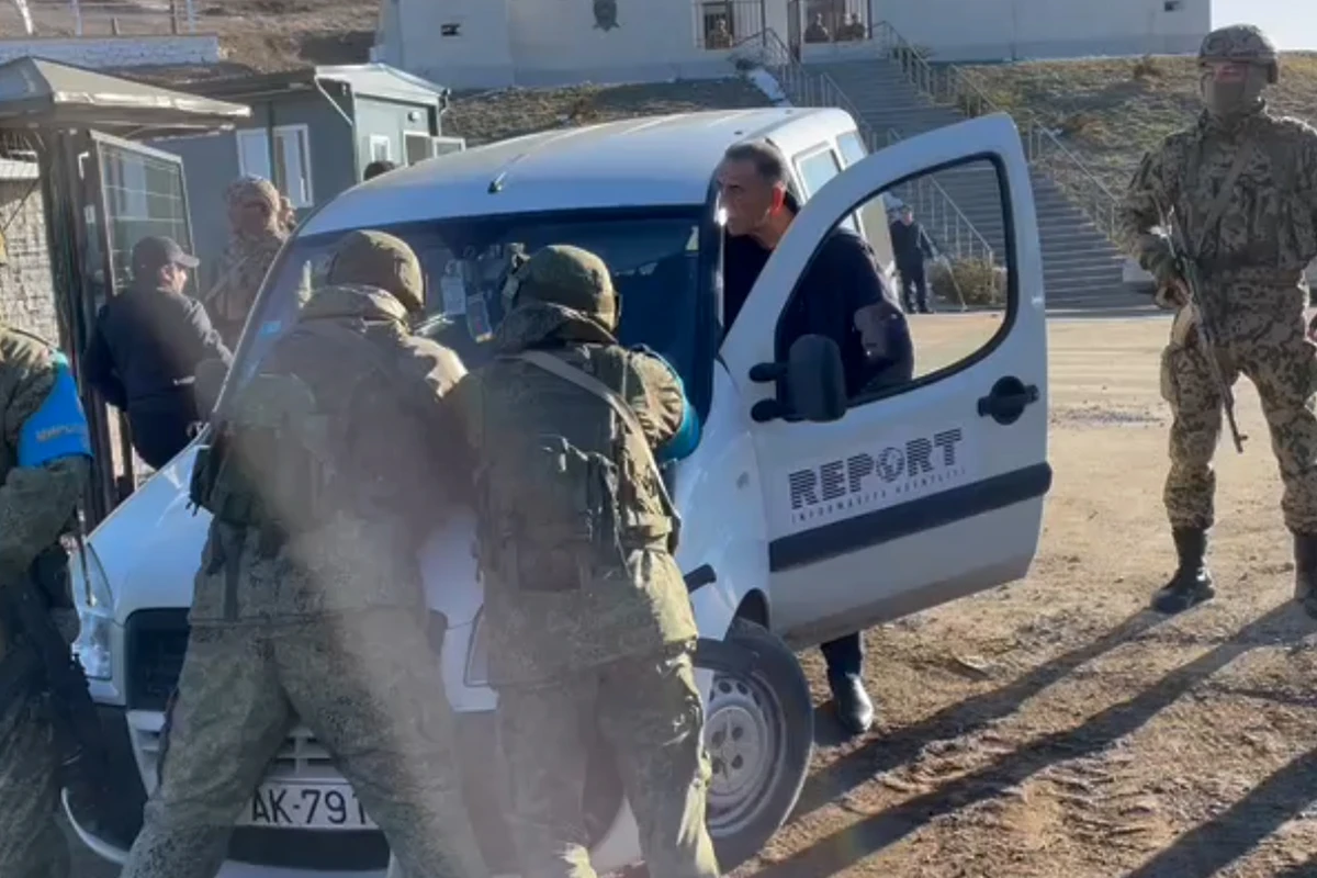 Sülhməramlıların “Report”un əməkdaşlarına qarşı özbaşınalığı - FOTO/VİDEO