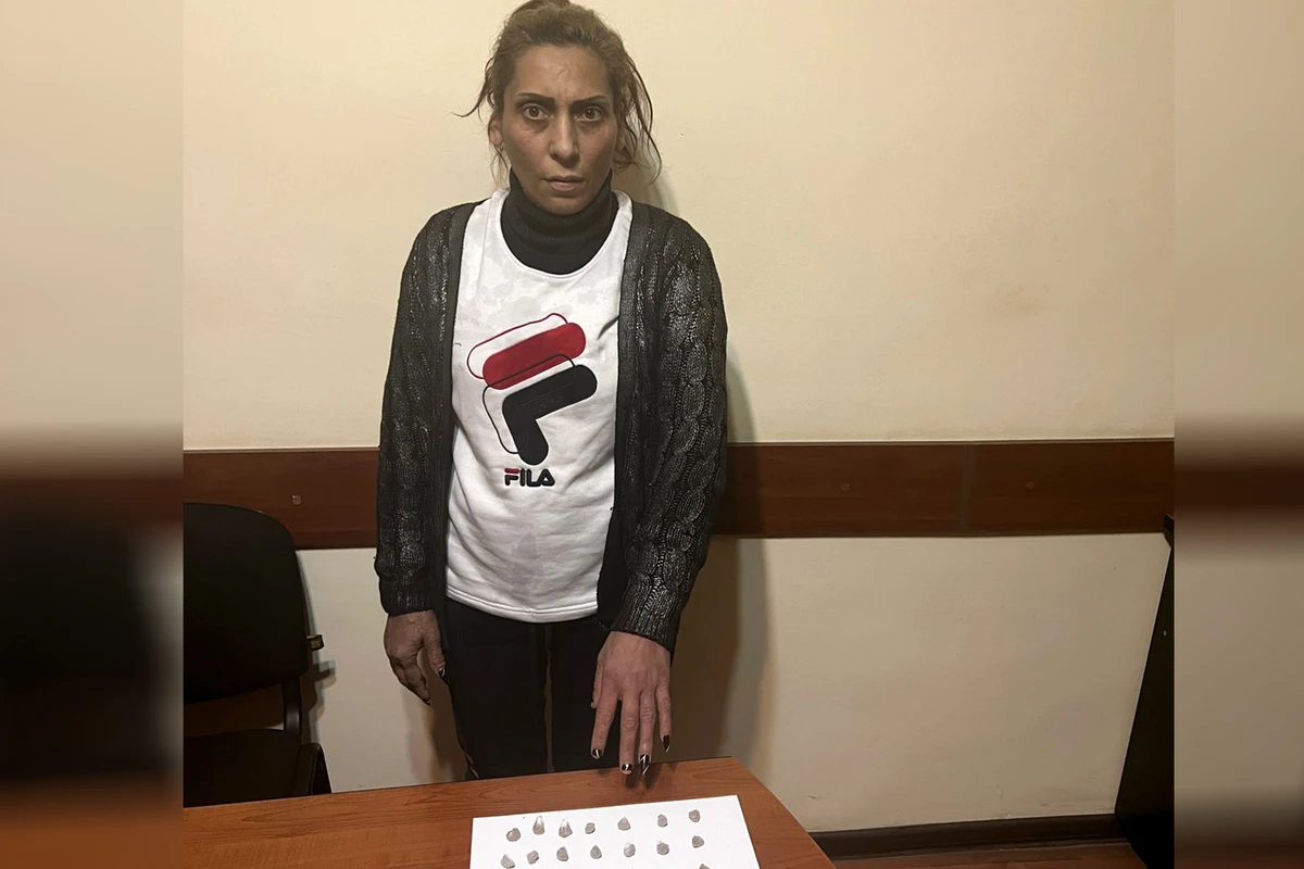 Keçmiş məhkum qadın narkotikə görə saxlanıldı - FOTO