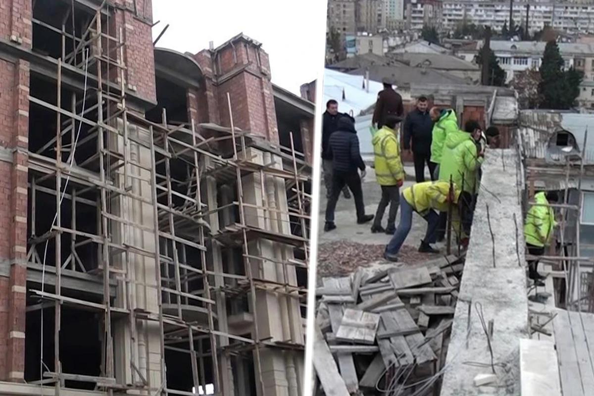 Bakıda qanunsuz inşa olunan obyektlər sökülüb - FOTO/VİDEO