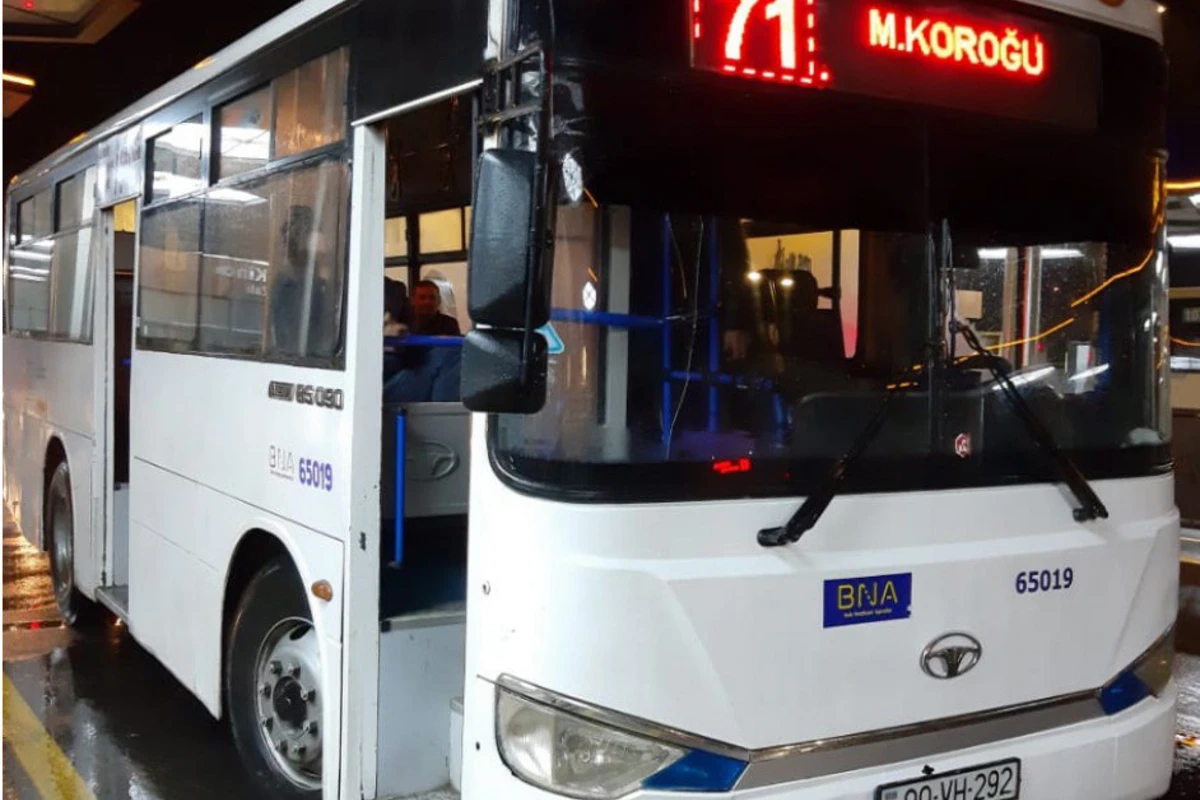 Sabah bu marşrutun hərəkət sxemi dəyişdirilir