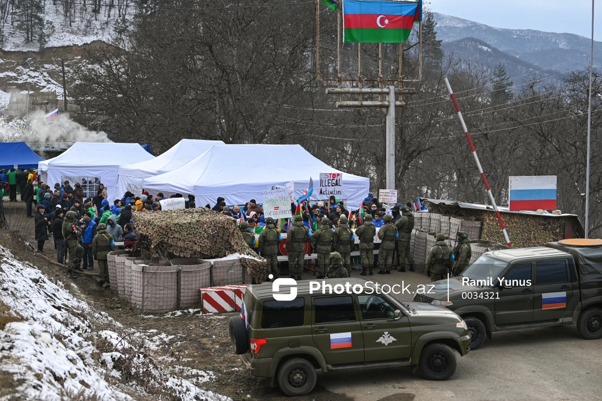 Последняя ситуация на дороге Шуша - Ханкенди: акция продолжается - ОБНОВЛЕНО + ПРЯМОЙ ЭФИР