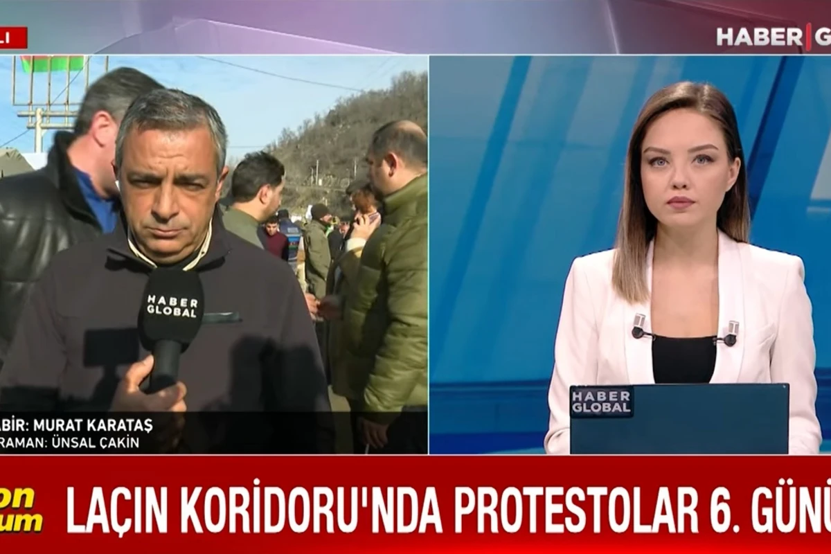 “Haber Global” Xankəndi yolundakı etirazlarla bağlı süjet hazırladı - VİDEO