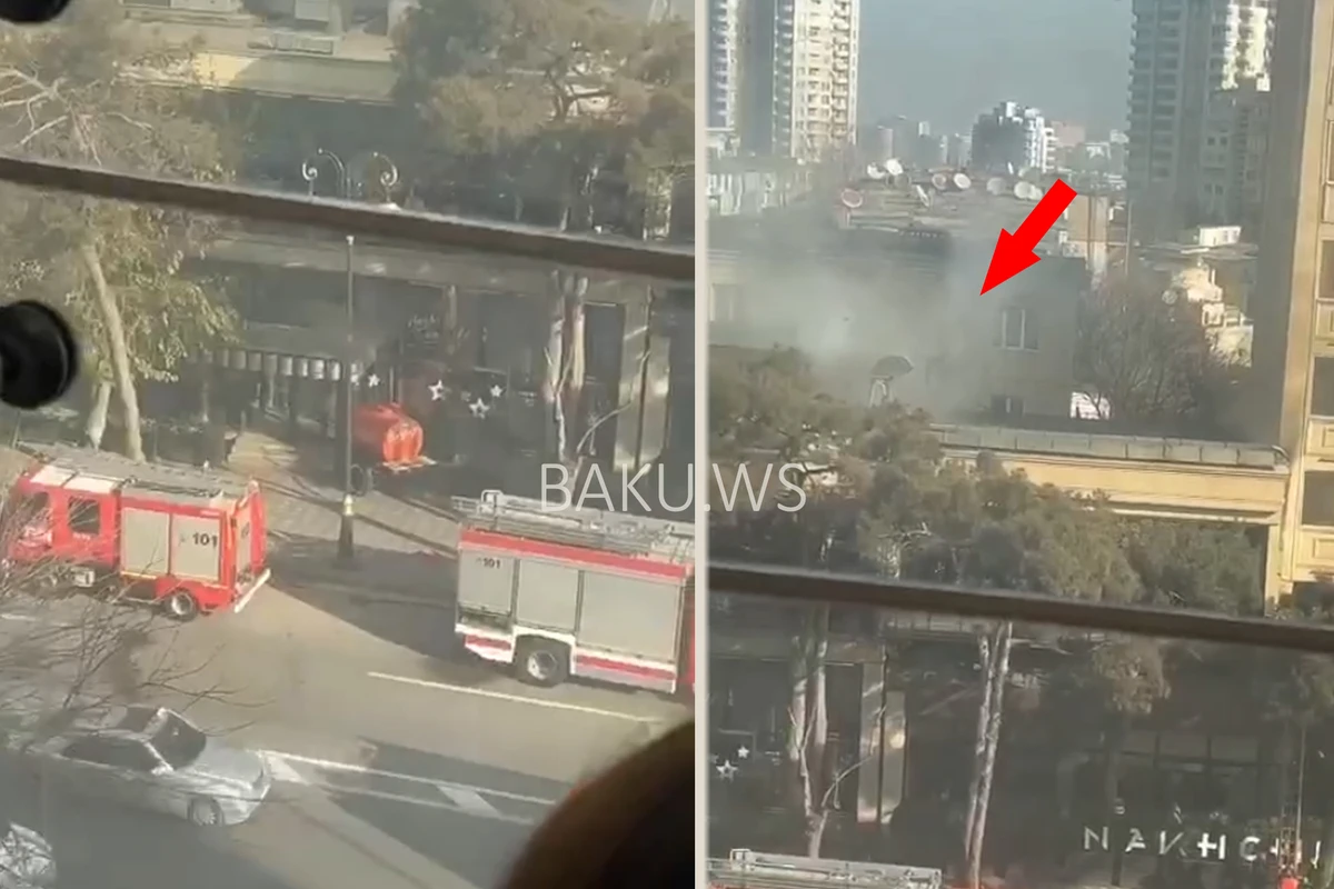 Пожар в известном бакинском ресторане потушен - ОБНОВЛЕНО + ВИДЕО