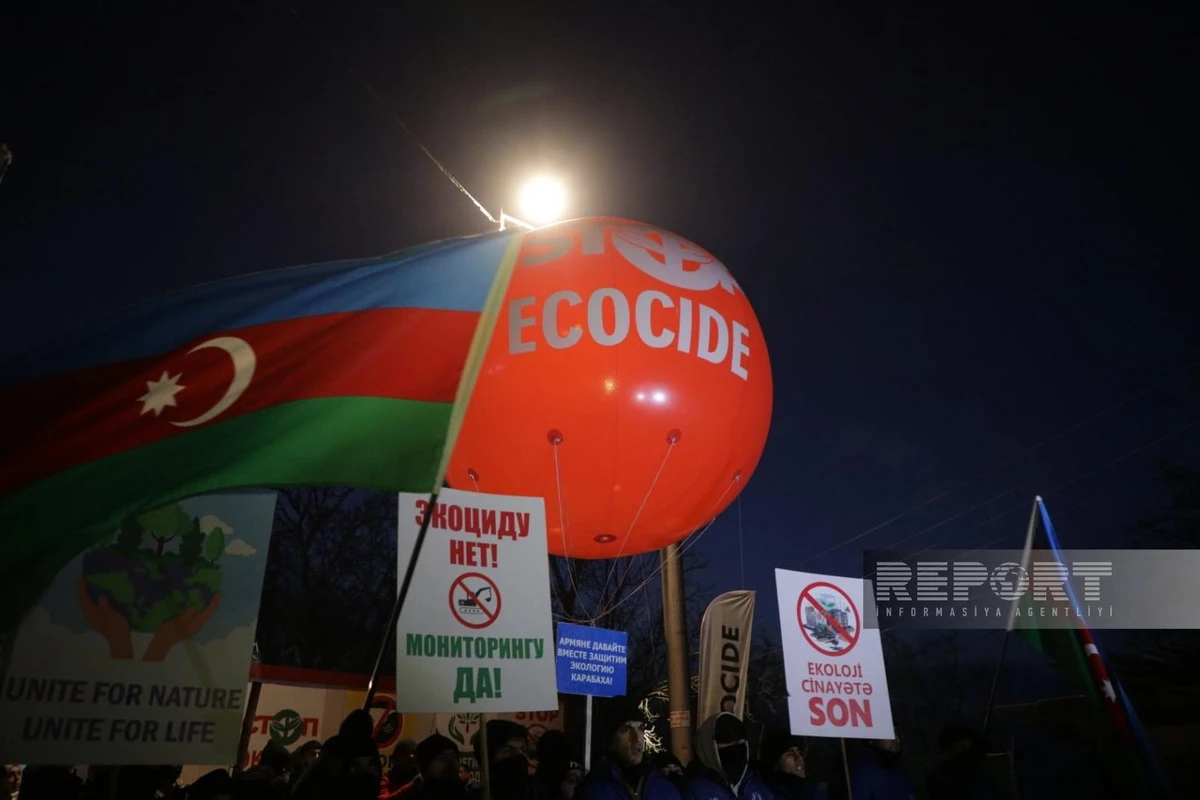 Акция протеста на дороге Ханкенди - Лачын продолжается и в вечернее время - ОБНОВЛЕНО + ПРЯМОЙ ЭФИР