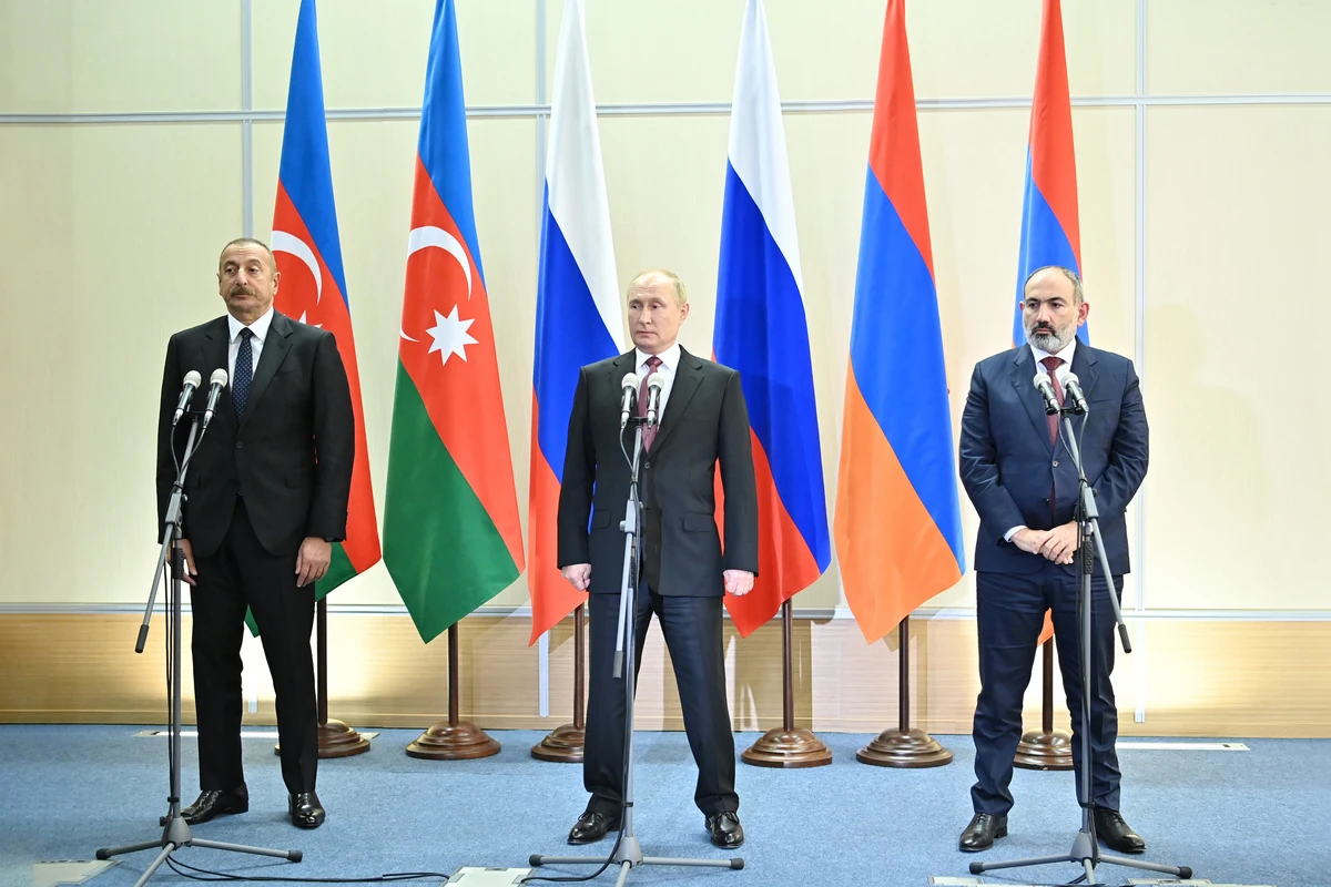 Azərbaycan, Rusiya və Ermənistan liderlərinin üçtərəfli görüşü olub