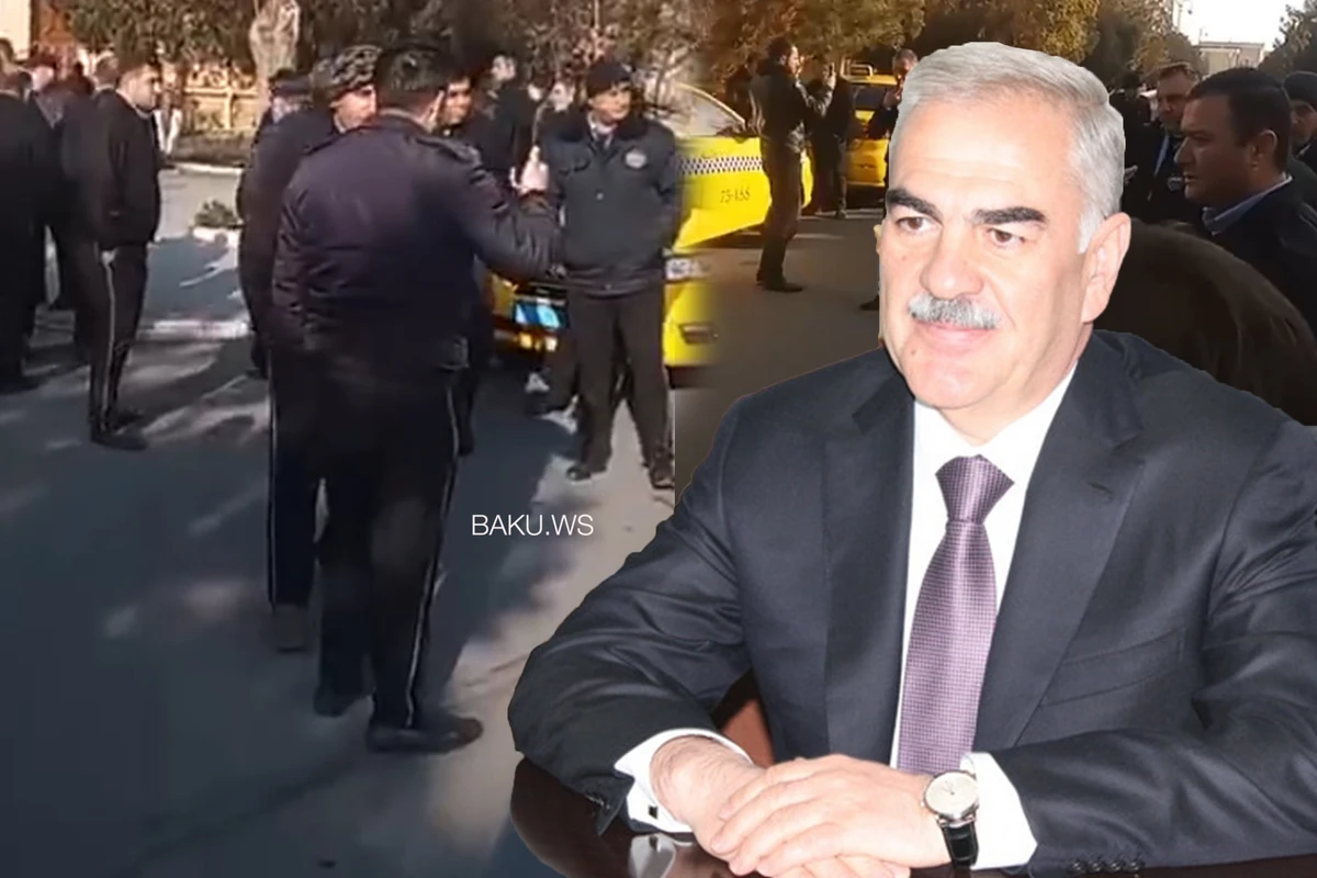 Водители такси протестуют против запрета Васифа Талыбова - ВИДЕО