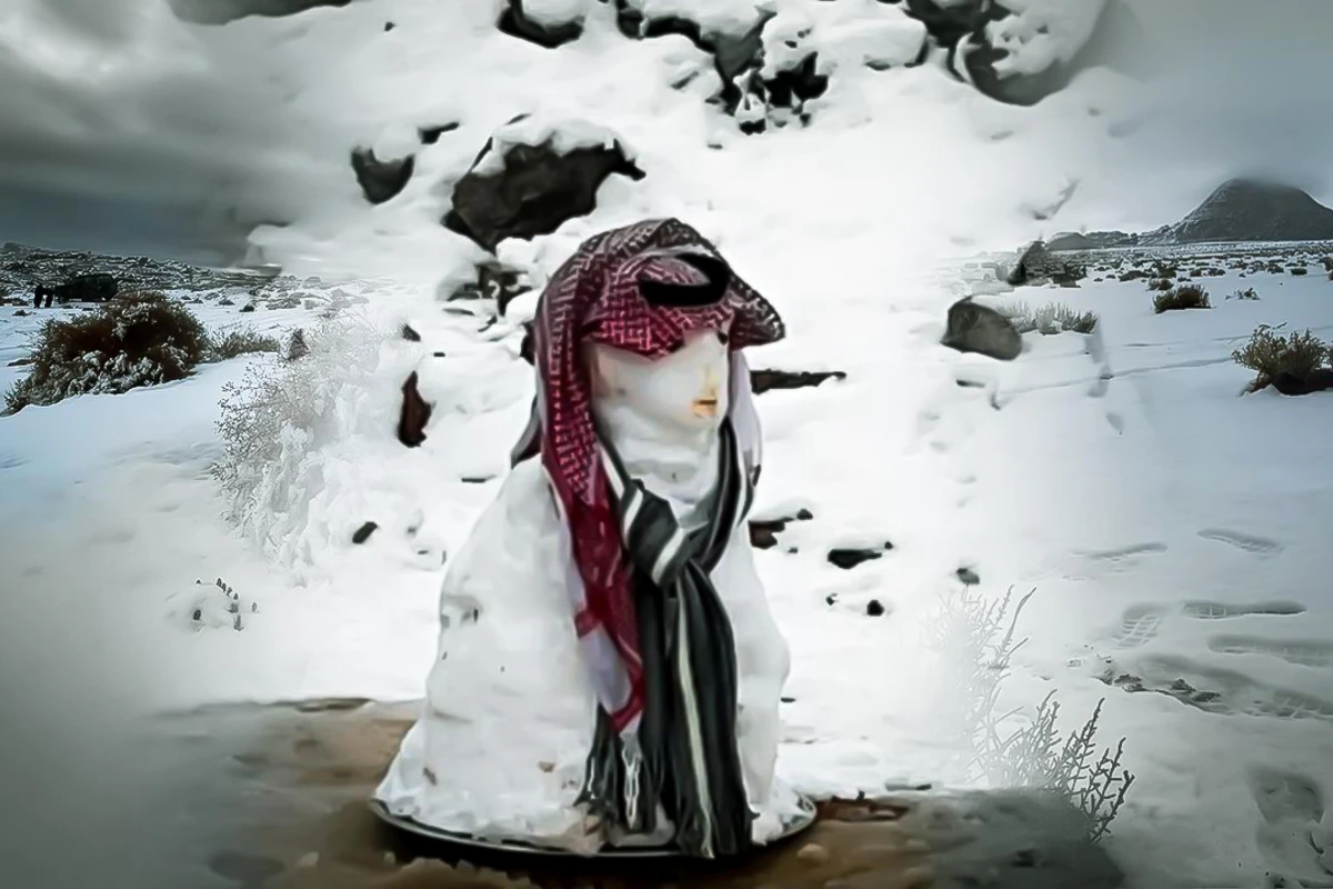 Səudiyyə Ərəbistanına qar yağıb - FOTO/VİDEO Səudiyyə Ərəbistanına qar yağıb - FOTO/VİDEO