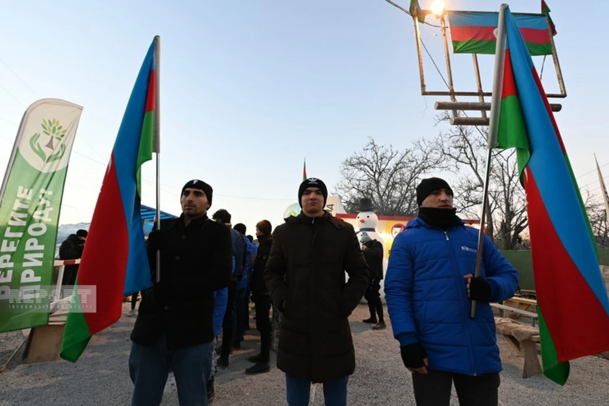 Акция протеста на дороге Ханкенди - Лачын продолжается 23-й день - ФОТО