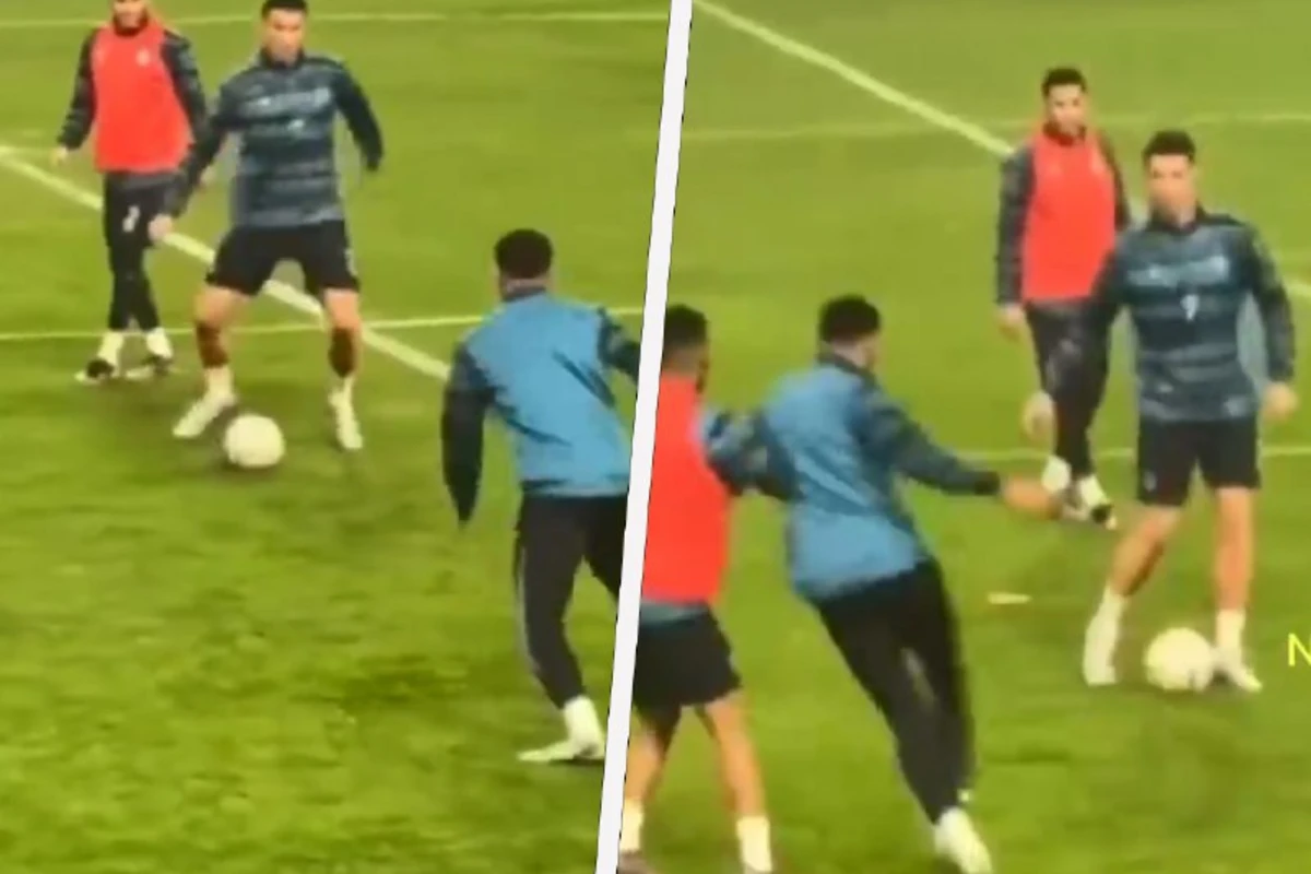 Ronaldo yeni klubunda ilk məşqini etdi - VİDEO