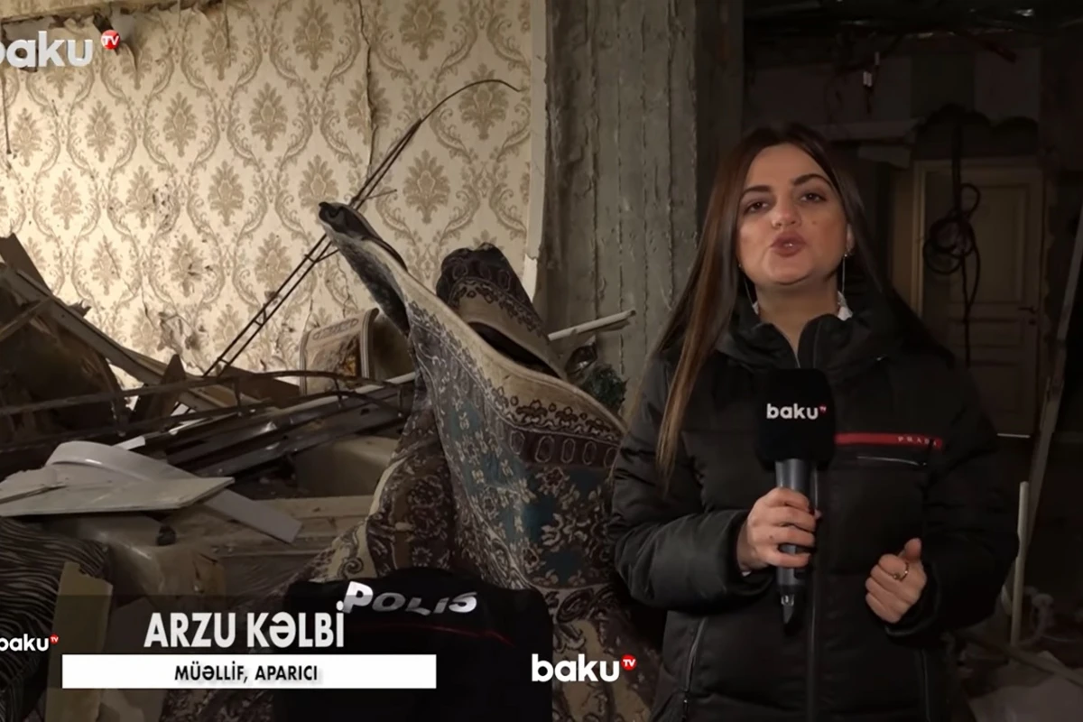 Partlayışdan sonrakı dəhşətli mənzərə: Dağıntılar altında polis forması - VİDEO