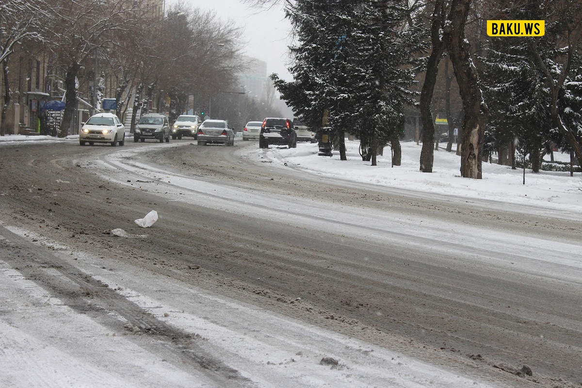 Hava XƏBƏRDARLIĞI! - Bu tarixdən Bakıda yollar buz bağlayacaq