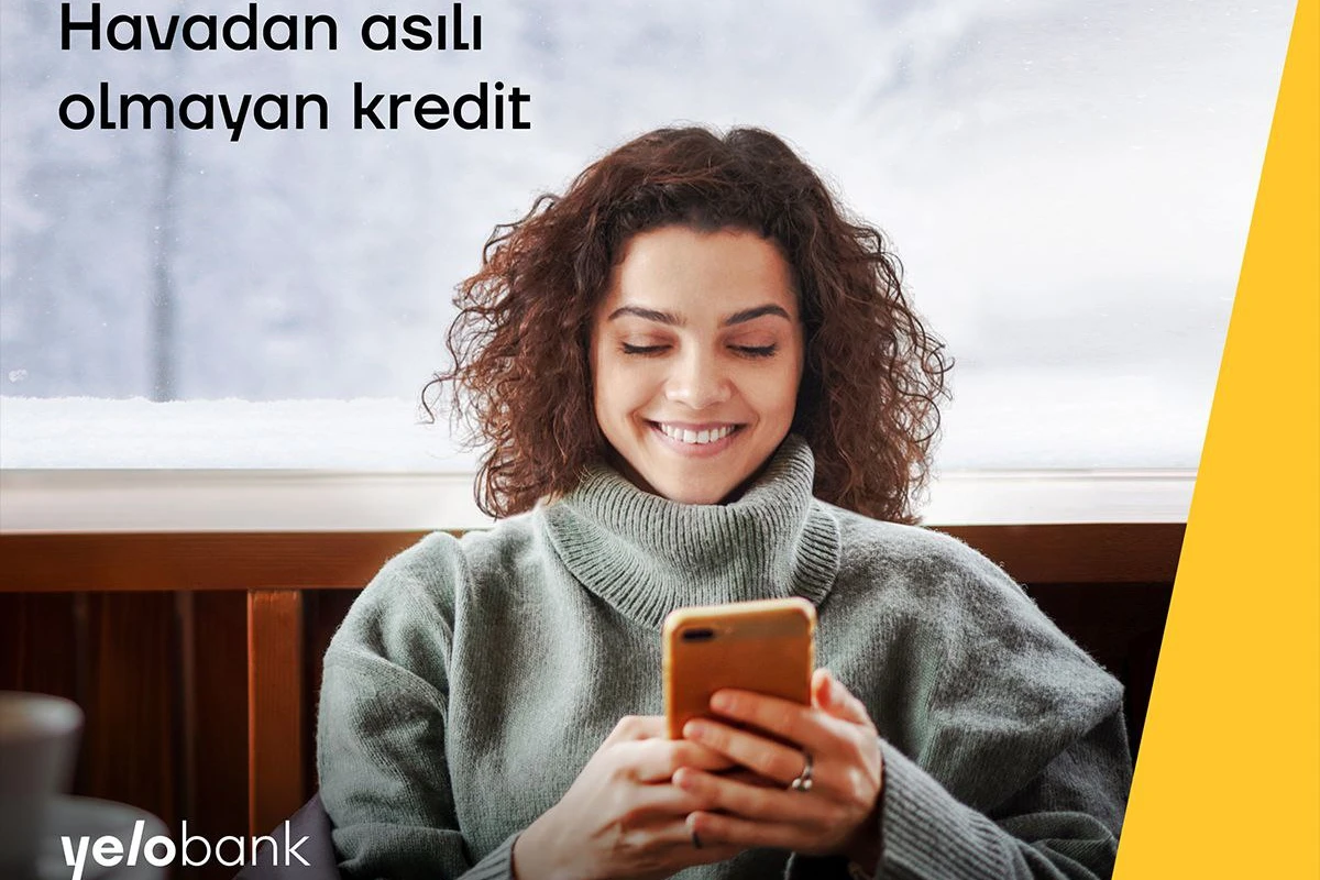Evdən çıxmadan kredit almağın yolu Yelo Bankda!