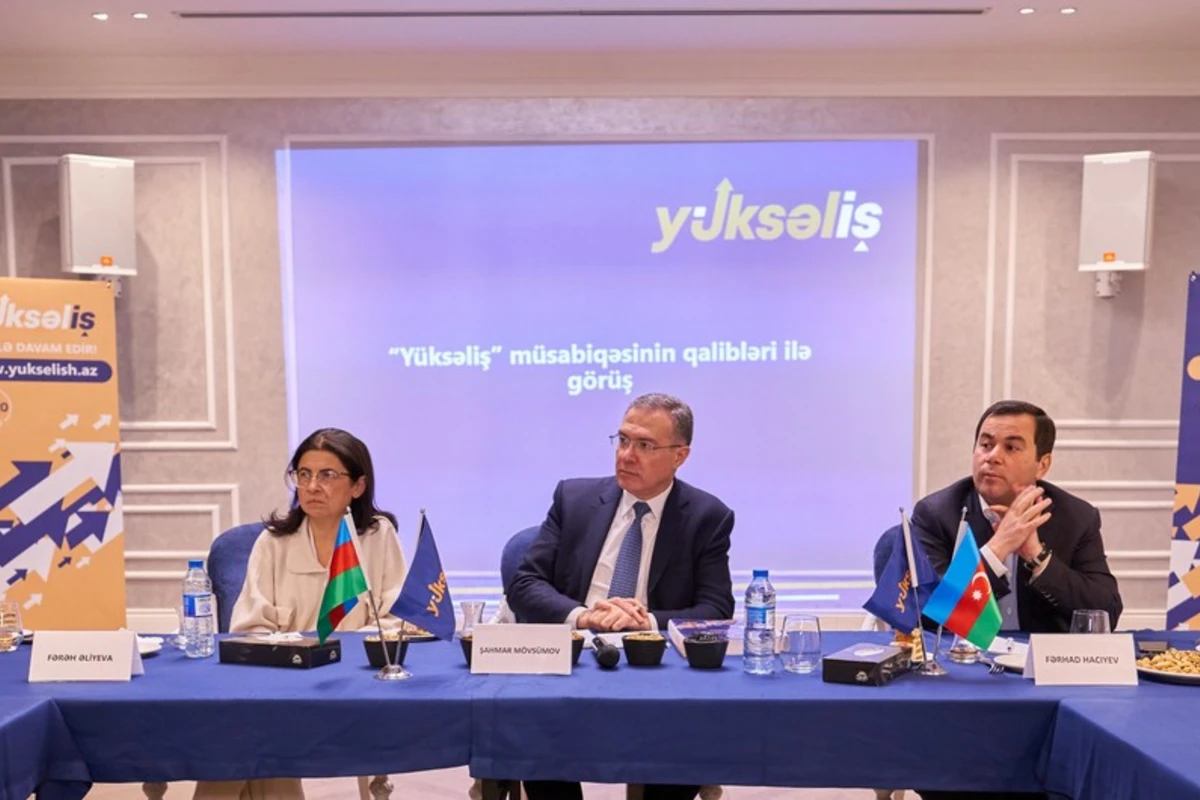 Prezidentin köməkçisi “Yüksəliş” müsabiqəsinin qalibləri ilə görüşüb - FOTO