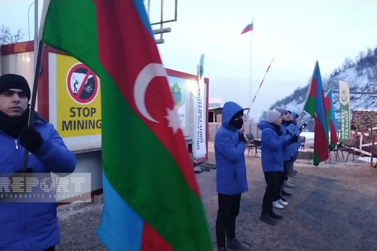 Акция протеста на дороге Ханкенди-Лачын продолжается уже 35 дней - ФОТО