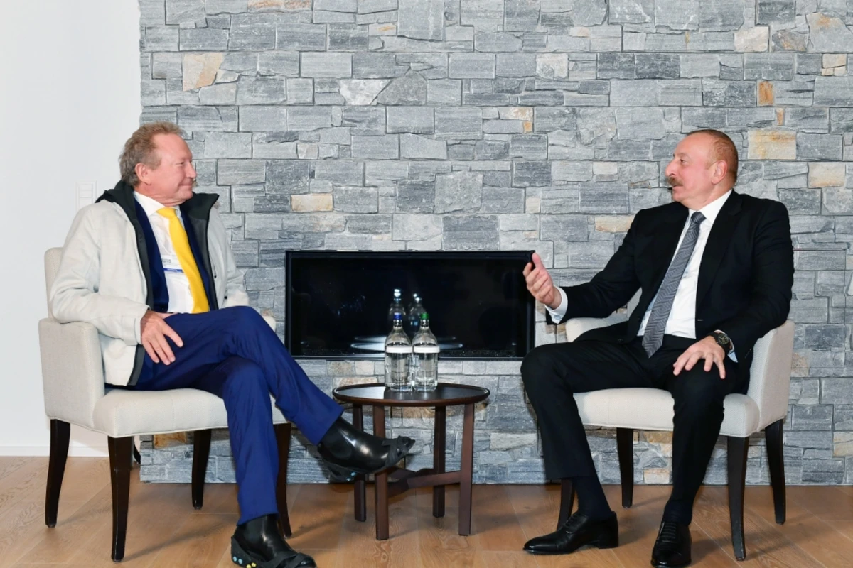 Prezident İlham Əliyev Davosda “Fortescue Future Industries” şirkətinin sədri ilə görüşüb - FOTO - YENİLƏNİB