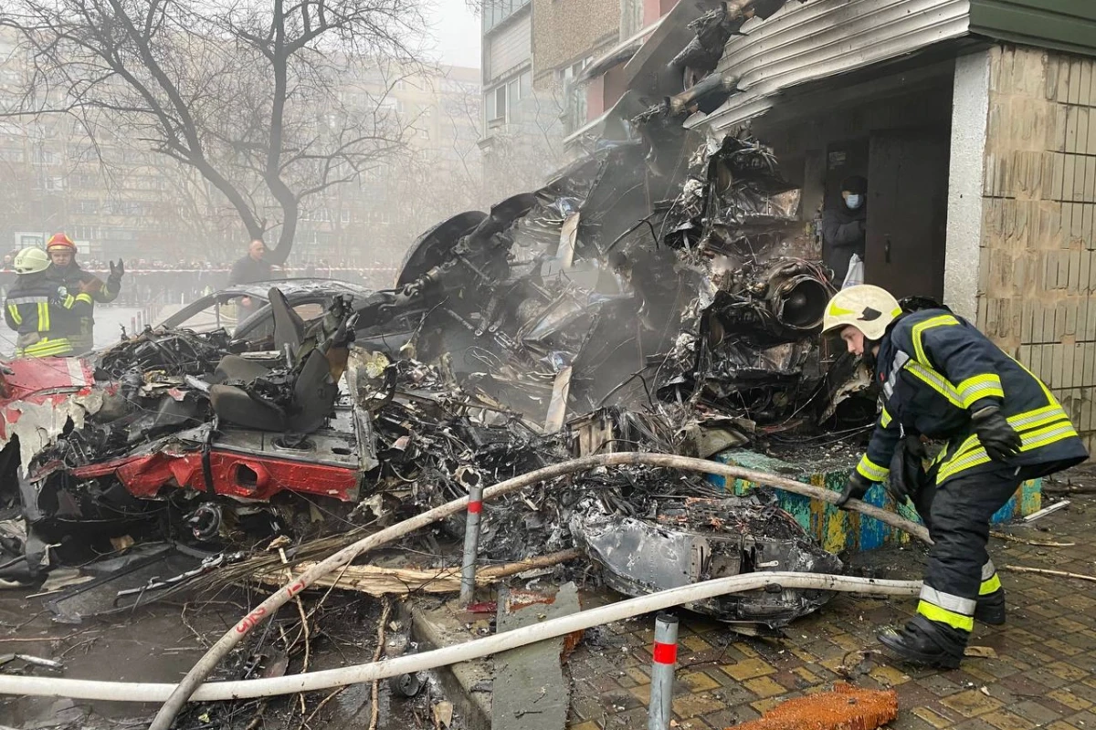 Ukraynanın daxili işlər naziri və müavini helikopter qəzasında həlak oldu - FOTO/VİDEO