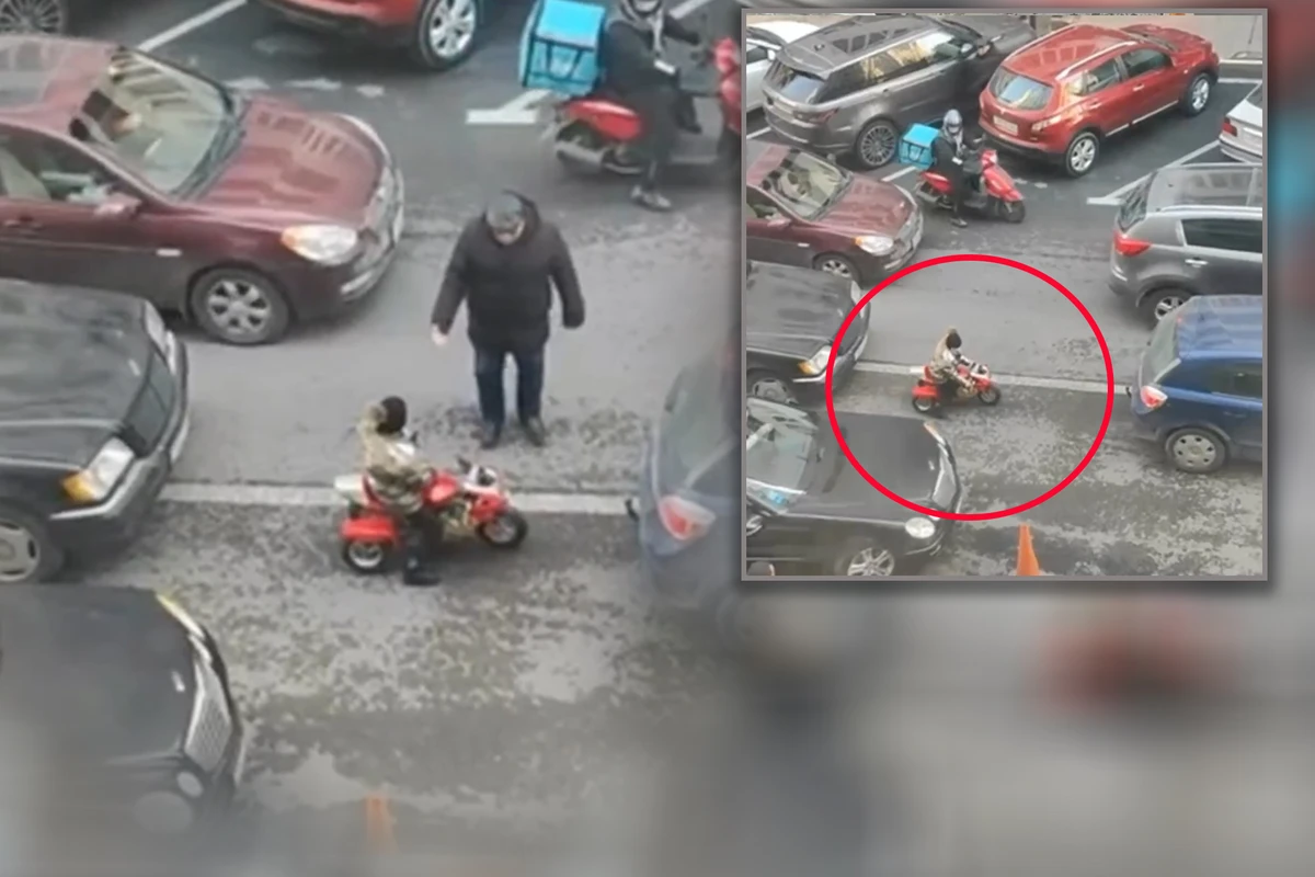 Uşaq motosikleti ilə maşın yolunda hərəkət edən azyaşlı ilə bağlı DYP-dən açıqlama - VİDEO