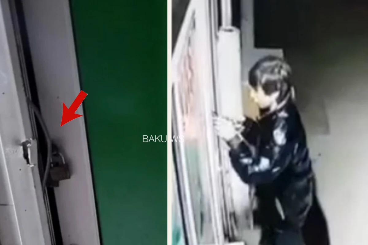 Bakıda yeniyetmənin marketdən oğurluq cəhdi kameraya düşdü - VİDEO