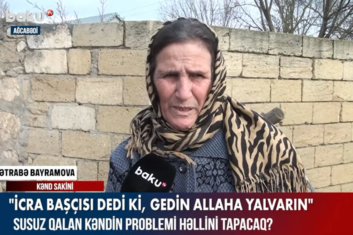 İcra başçısındən sakinlərə: “Gedin Allahınıza yalvarın” - VİDEO