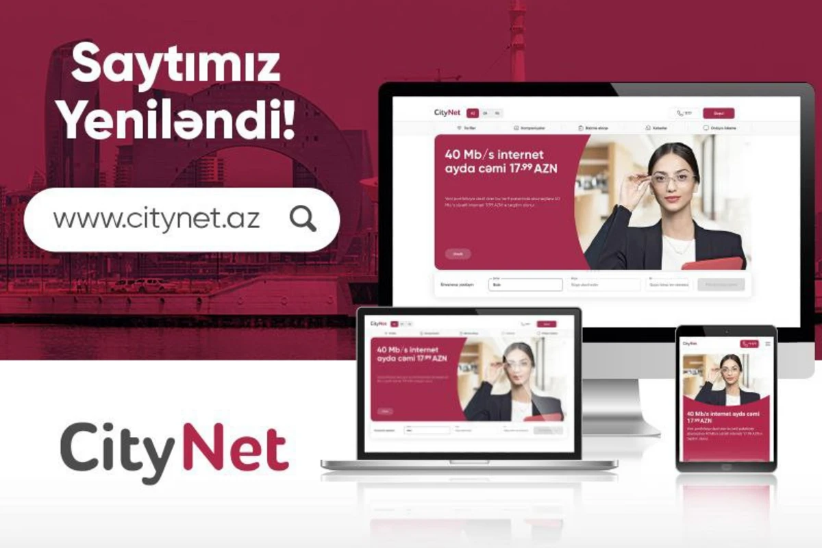 CityNet yeni internet saytını istifadəyə verdi