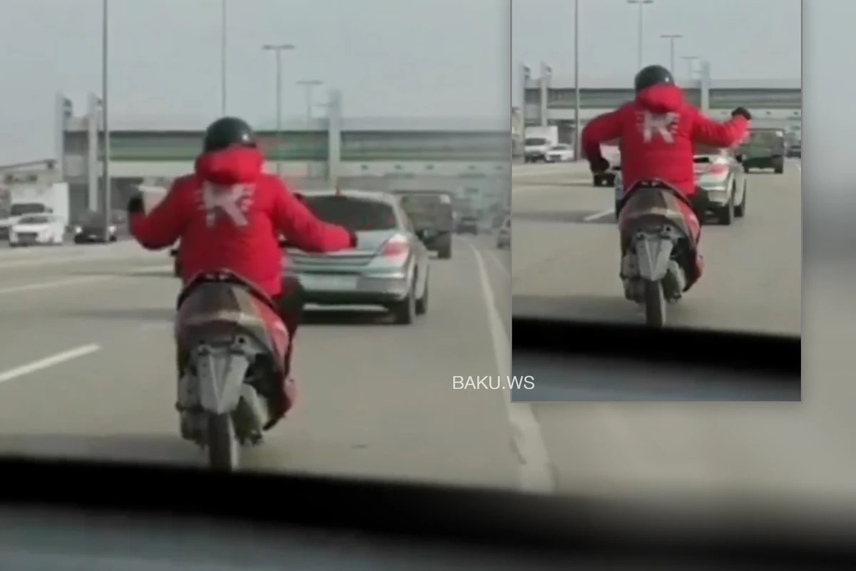 Dərnəgül yolunda motosikletçinin ölüm rəqsi - ANBAAN VİDEO
