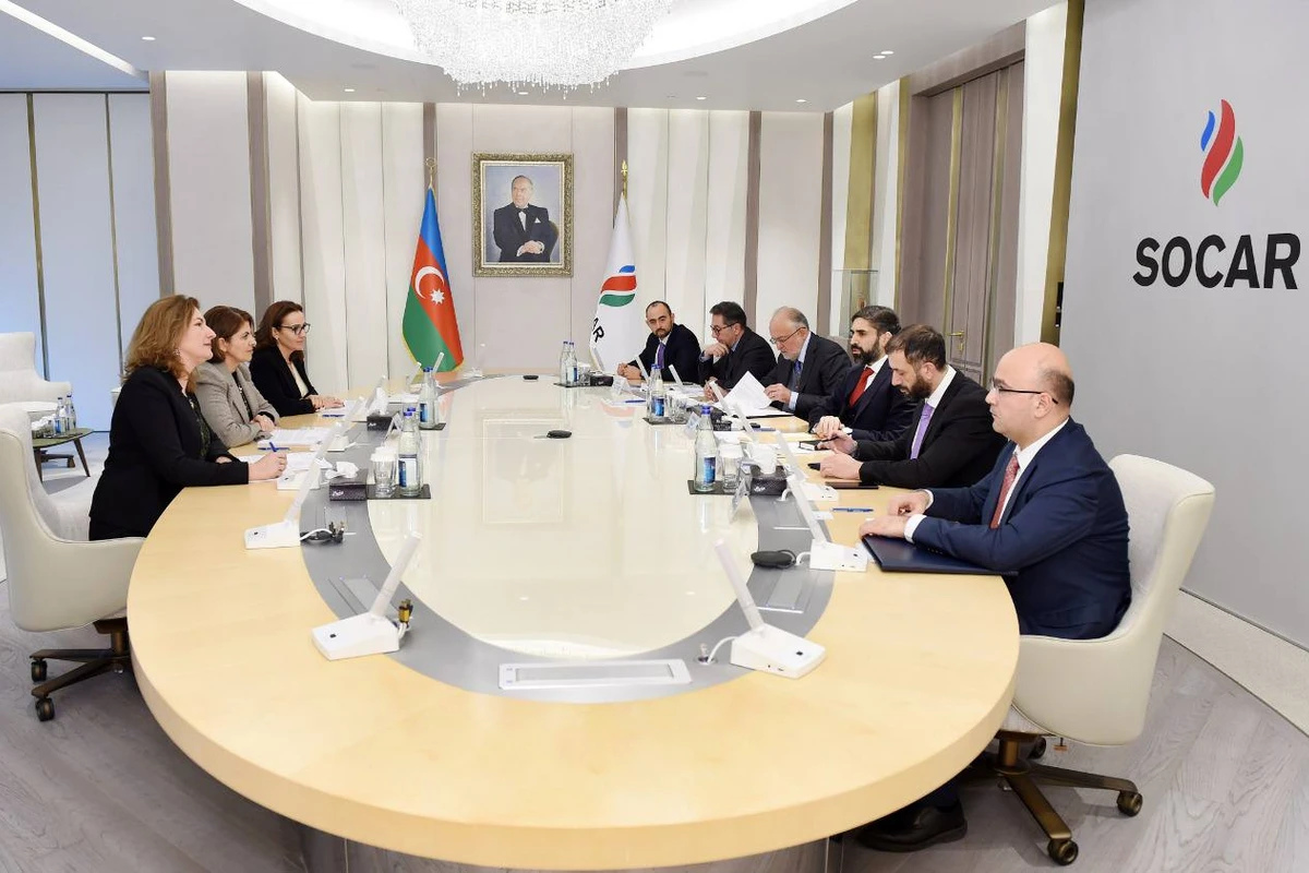 SOCAR ilə Beynəlxalq Maliyyə Korporasiyası arasında əməkdaşlıq imkanları müzakirə edilib - FOTO SOCAR ilə Beynəlxalq Maliyyə Korporasiyası arasında əməkdaşlıq imkanları müzakirə edilib - FOTO