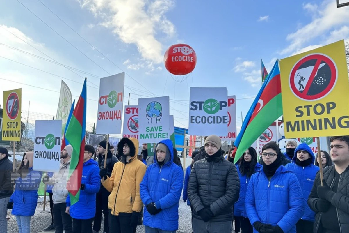 Акция протеста на дороге Ханкенди-Лачын продолжается 46-й день - ФОТО