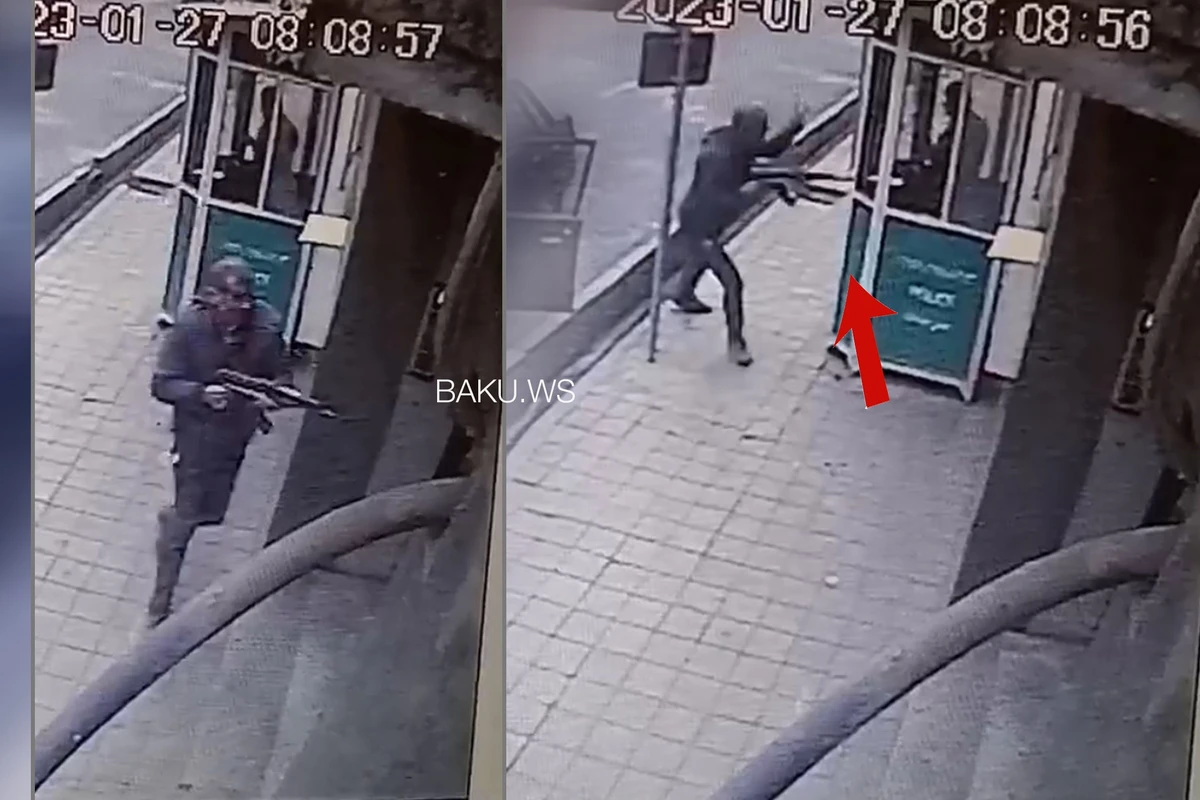 Səfirliyimizin qarşısında olan iranlı polis niyə terrorçunu zərərsizləşdirmir? - ANBAAN VİDEO