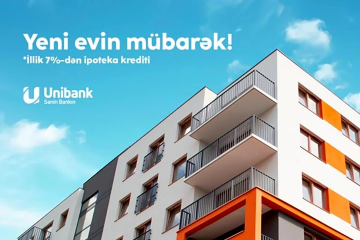 Unibank ipoteka faiz dərəcəsini aşağı salıb